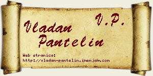 Vladan Pantelin vizit kartica